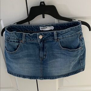 Garage Denim Blue Mini Skirt